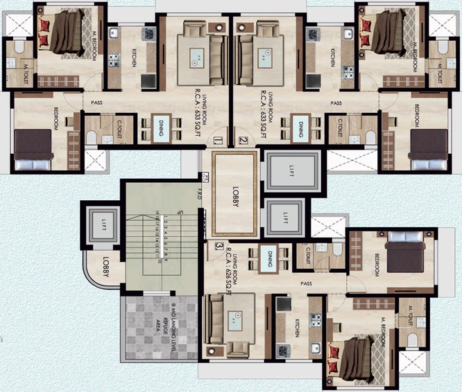 Floor Plan of Shivoham Avyukta Breeze in Borivali West, Mumbai - Image 27868