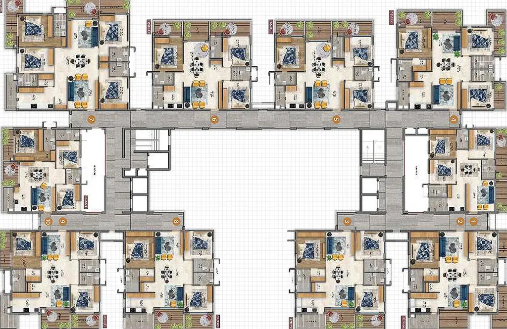 Floor Plan of Aura Vidha in Kondapur, Hyderabad - Image 171734