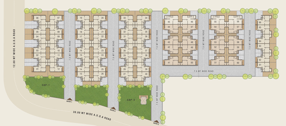Master Plan of Shreenath Residency in Kalol, Gandhinagar - Image 97090