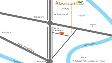 Location of Bansari Paradise - Image 97098