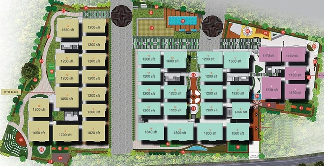 Master Plan of Sunyuga Vista Happy Living in Kompally, Hyderabad - Image 172084