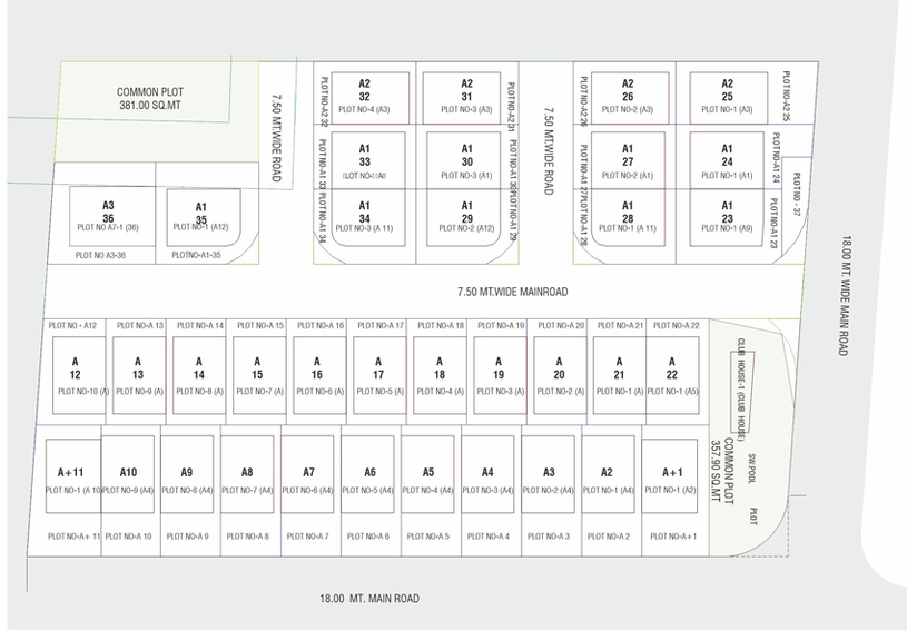 Master Plan of Concept Galaxy 36 in Waghodia Road, Vadodara - Image 97409