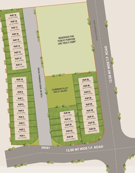 Master Plan of Destination Shivalay Duplex in Chhani, Vadodara - Image 97176