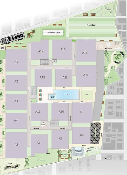 Master Plan of ELV 55 East Fort in Bandlaguda Jagir, Hyderabad - Image 172074