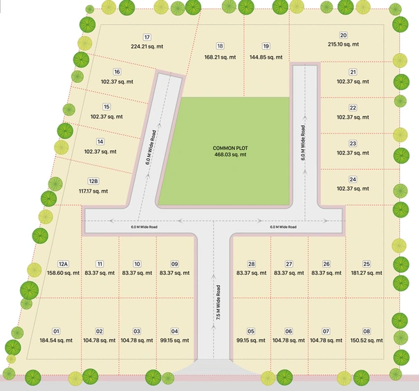Master Plan of Lalji Bunglows in Kalol, Gandhinagar - Image 97184