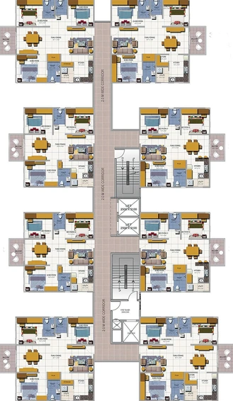Floor Plan of Urbanrise Codename Central Park in Ameenpur, Hyderabad - Image 172056