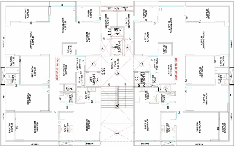 Floor Plan of Rehvassa Sofitel in Sargasan, Gandhinagar - Image 97463