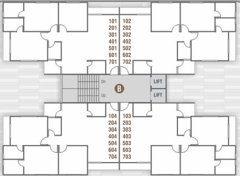 Floor Plan of Shiv Sun Antilia in Harni, Vadodara - Image 97249