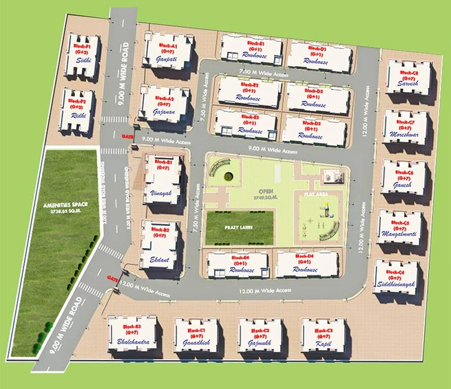 Master Plan of Sumangal Vihar in Hingna Road, Nagpur - Image 167711