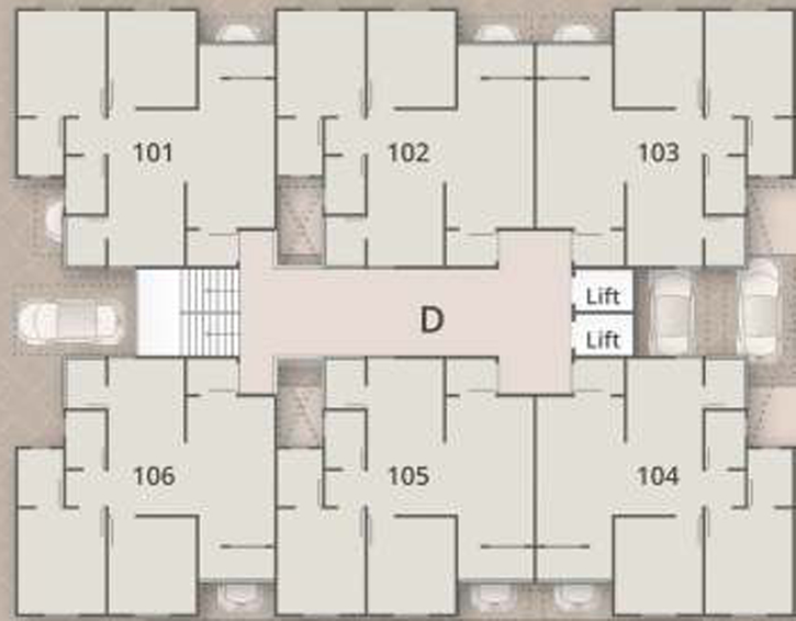 Floor Plan of Shree Shukan Aroma in Harni, Vadodara - Image 97240