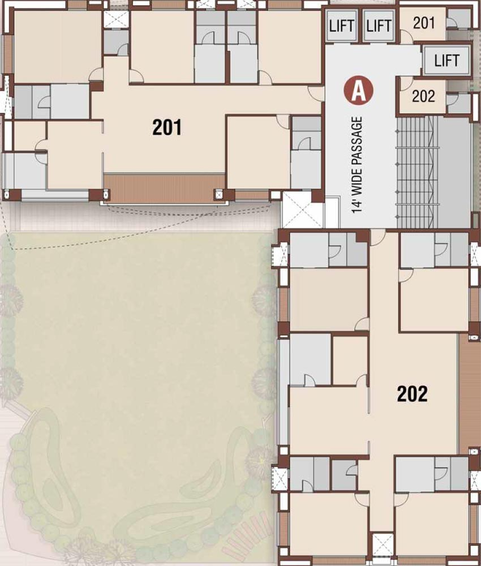 Floor Plan of Piramyd Palacia in Vesu, Surat - Image 175743