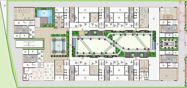 Master Plan of Kohinoor Freedom Tower in Vesu, Surat - Image 174498