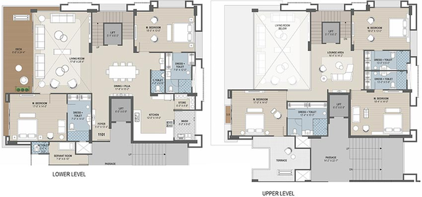 5 BHK Penthouse in Avadh Onella in Dumas Road, Surat - Image 828178