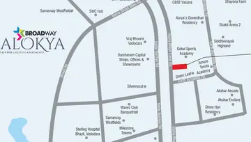 Location of Yash Broadway Alokya - Image 97420