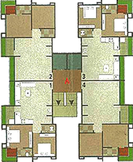 Floor Plan of Shivam Shivalik Heights in Dabholi, Surat - Image 179054