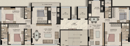 Floor Plan of Kamla Prasanna Jeevan 32A in Borivali West, Mumbai - Image 117536