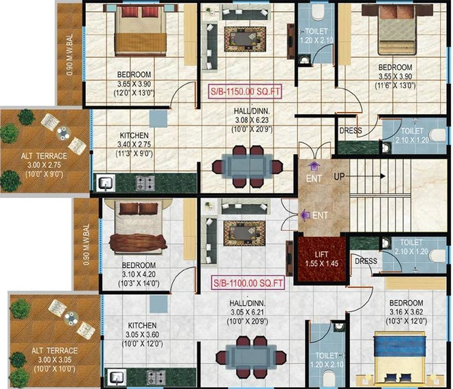 Floor Plan of Aarya Avni in Dabha, Nagpur - Image 166807