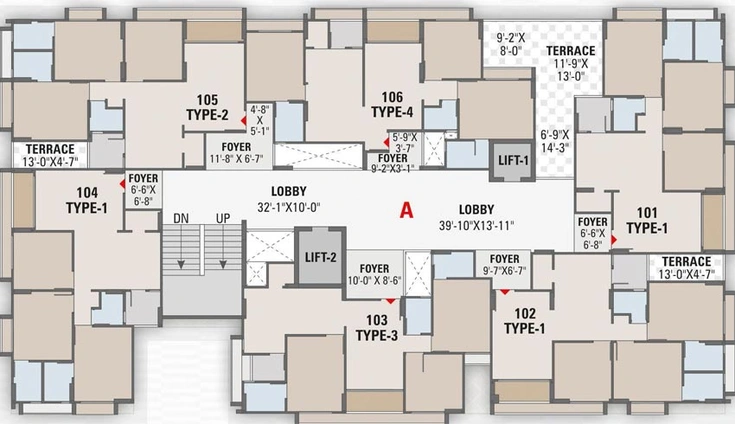 Floor Plan of Status Ananta in Chandkheda, Ahmedabad - Image 97487