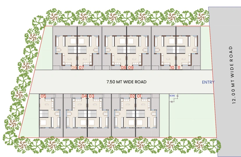 Master Plan of Shree Vrundavan Anantam in Raysan, Gandhinagar - Image 97473