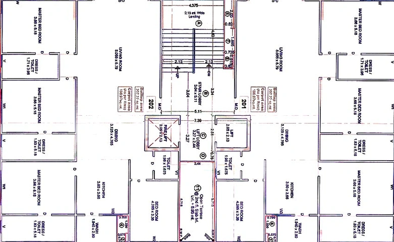 Floor Plan of Silver Rio Nest in Uttran, Surat - Image 179540