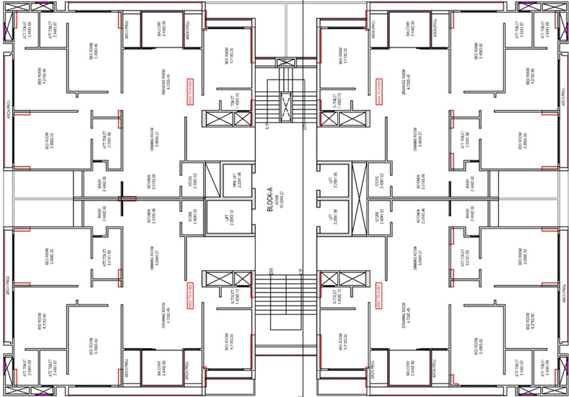 Floor Plan of Samved Beverly Heights in Kudasan, Gandhinagar - Image 97316
