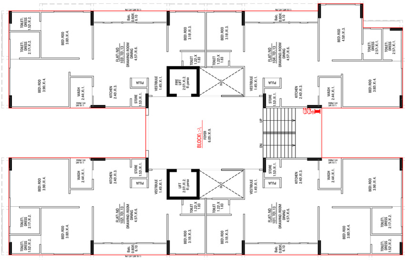 Floor Plan of Abhishek Apple Green 2 in Koba, Gandhinagar - Image 97323