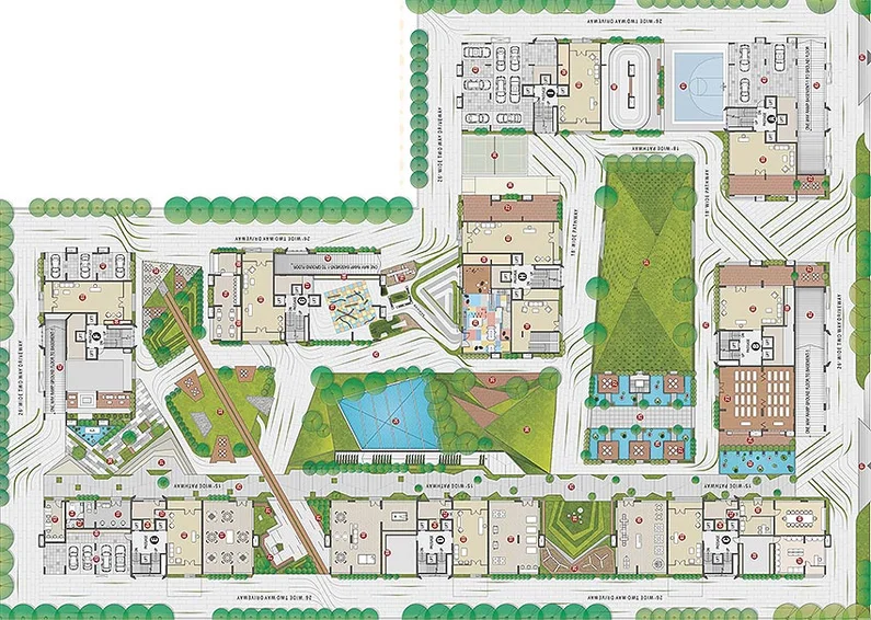 Master Plan of Rajhans Grandezza in Vesu, Surat - Image 175822