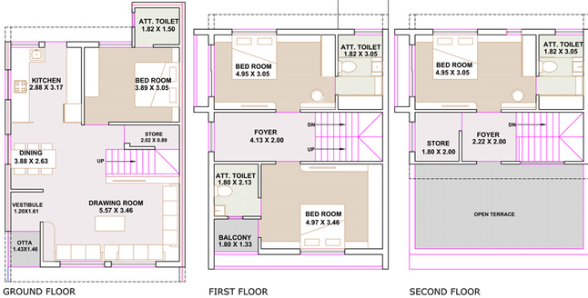 4 BHK House/Villa in Shree The Luxuria in Randheja, Gandhinagar - Image 677745