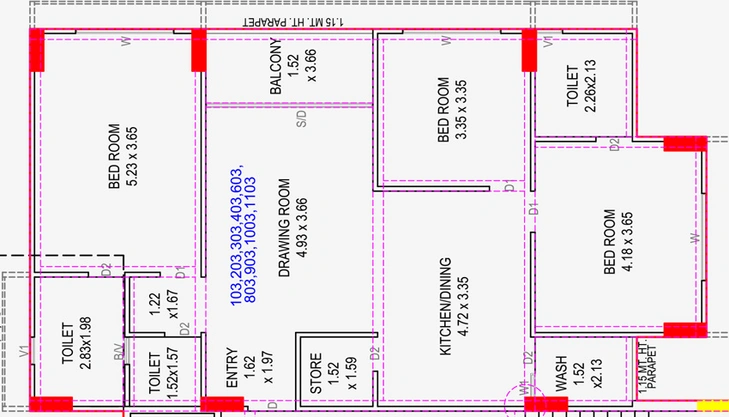 3 BHK Flat in Aayush Vishakha Exotica in Randheja, Gandhinagar - Image 677832