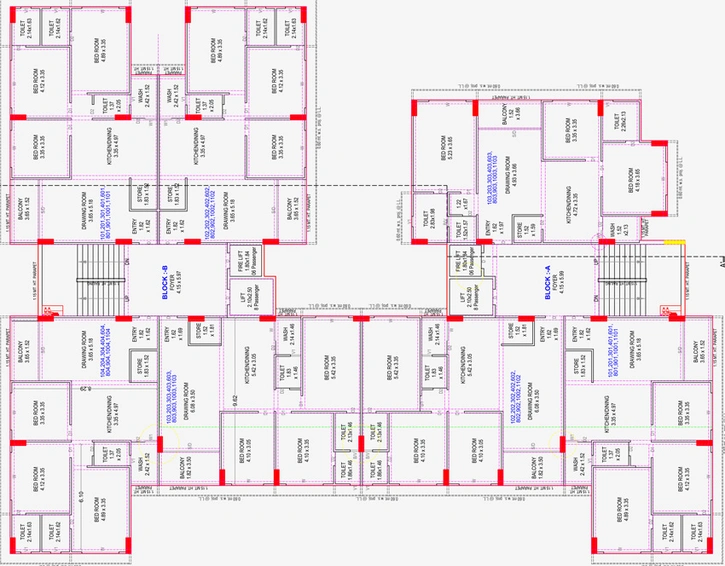 Floor Plan of Aayush Vishakha Exotica in Randheja, Gandhinagar - Image 97563