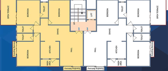 Floor Plan of Rai Sai Pushkar in Khamla, Nagpur - Image 167110