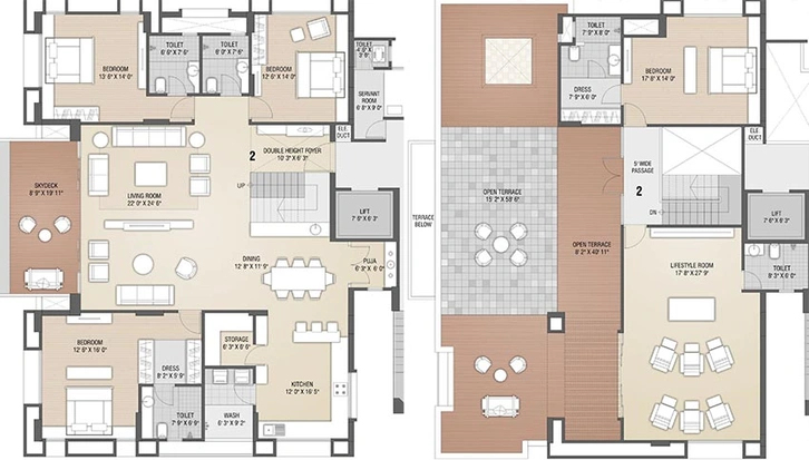4 BHK Penthouse in Sangini Terraza in Vesu, Surat - Image 819937