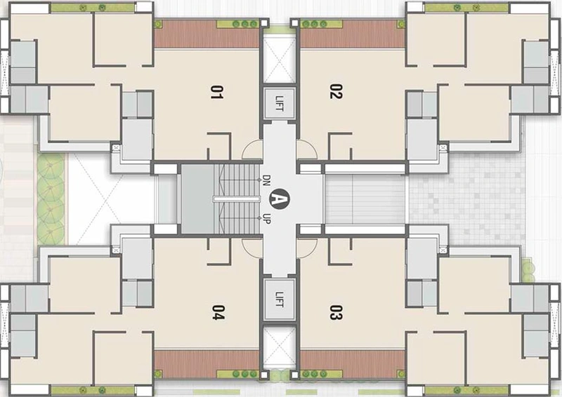 Floor Plan of Shreepad Shivanta in Pal, Surat - Image 203904