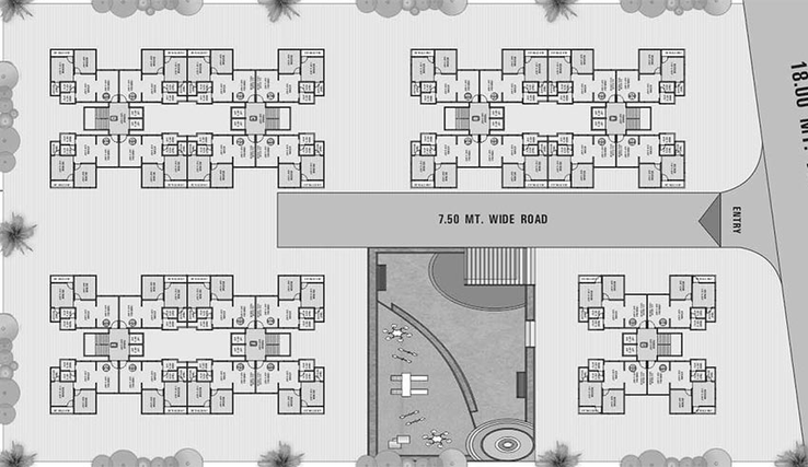 Master Plan of Saral Green Vally in Kamrej, Surat - Image 180274