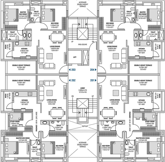 Floor Plan of Mahakalkar Shiv Galaxy in Zingabai Takli, Nagpur - Image 165506