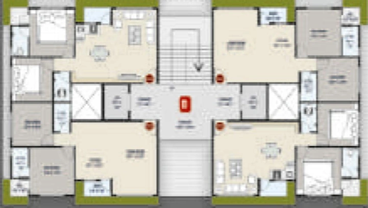 Floor Plan of Mark Rivera Luxuria in Sarthana Jakat Naka, Surat - Image 177192