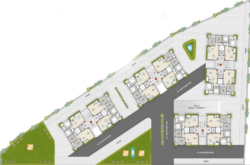 Master Plan of Mark Rivera Luxuria in Sarthana Jakat Naka, Surat - Image 177193