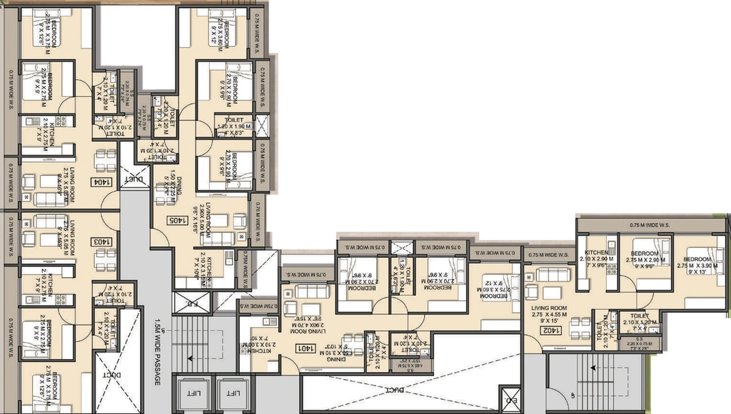 Floor Plan of SM Jewel in Taloja, Navi Mumbai - Image 98447