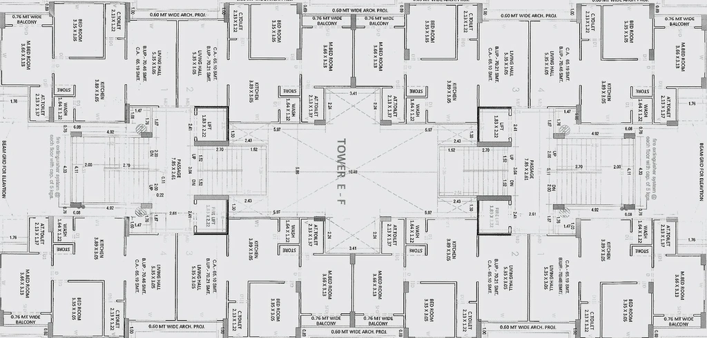 Floor Plan of NP Apple Harmony in Mota Varachha, Surat - Image 174735