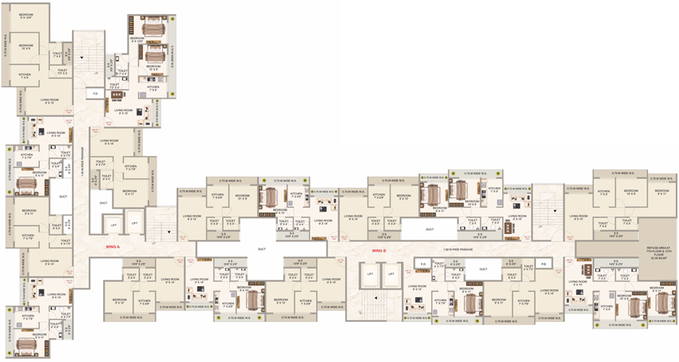 Floor Plan of SM Emerald in Taloja, Navi Mumbai - Image 98455