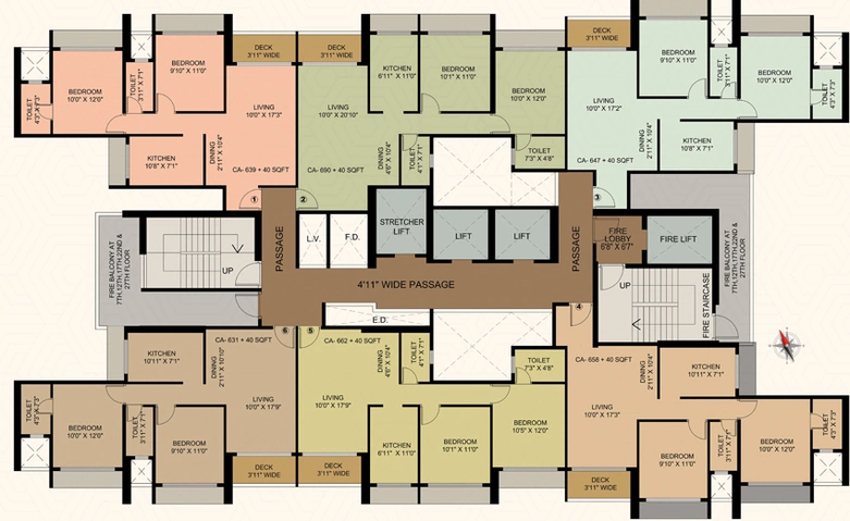 Floor Plan of Siya Vishwaraja in Kharghar, Navi Mumbai - Image 98462