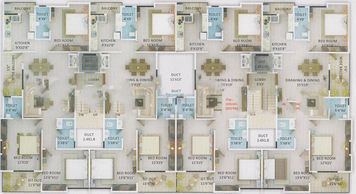 Master Plan of Delta Ramdhoon in Bharat Nagar, Nagpur - Image 167008