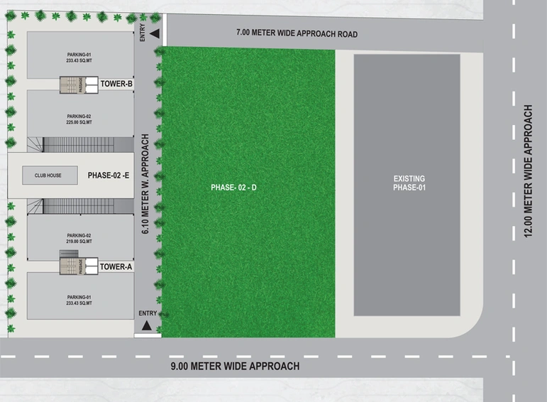 Master Plan of Milleninium Manorath 56 in Bhayli Road, Vadodara - Image 97951
