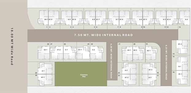 Master Plan of Matangi Radhekrishna Villa in Kapurai, Vadodara - Image 103040
