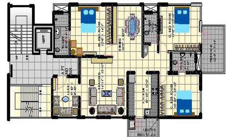 Floor Plan of Raghukul Samarpan in Shivaji Nagar, Nagpur - Image 166610