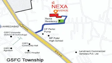 Location of Shree Nexa Avenue - Image 98484