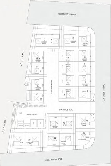 Master Plan of Shiv Aashray Antilia in New Alkapuri, Vadodara - Image 98497