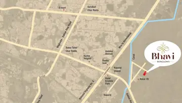 Location of Dwarkesh Bhavi Bunglows - Image 103052