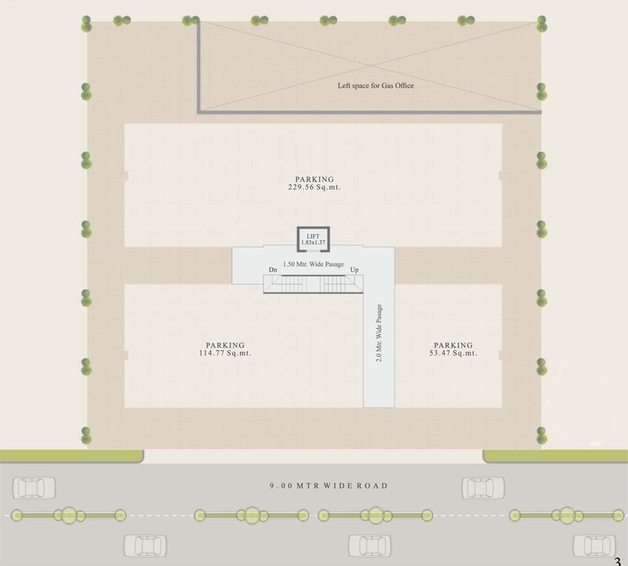 Master Plan of Bhoomi Bony Apartment in Vadiwadi, Vadodara - Image 98668
