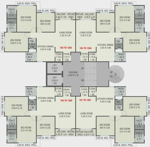 Floor Plan of Pradhan Glenforest in Gotri, Vadodara - Image 98686